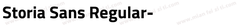 Storia Sans Regular字体转换